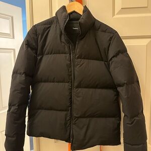 (Like New) Theory Stand-Collar Puffer in City Poly (90% down fill)